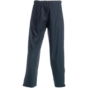 Marineblaue Herock Regenhose Pontus Blister, Größe L, wasserdicht und winddicht.