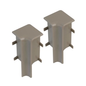 Innenecken für Sockelleiste 16 mm x 58 mm Beige-Grau 2 Stück