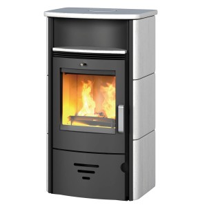 Accente Turin Kaminofen Sandstein Mocca 6 kW mit Automatik