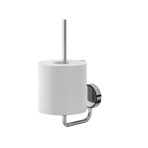 Tiger Ace Reserverollenhalter aus poliertem Edelstahl mit Toilettenpapierrolle.