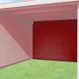 Weka Rückwand 300 cm, schwedenrot, für Designhaus Typ 126/172. Gartenhaus-Zubehör für Wind- und Sichtschutz.
