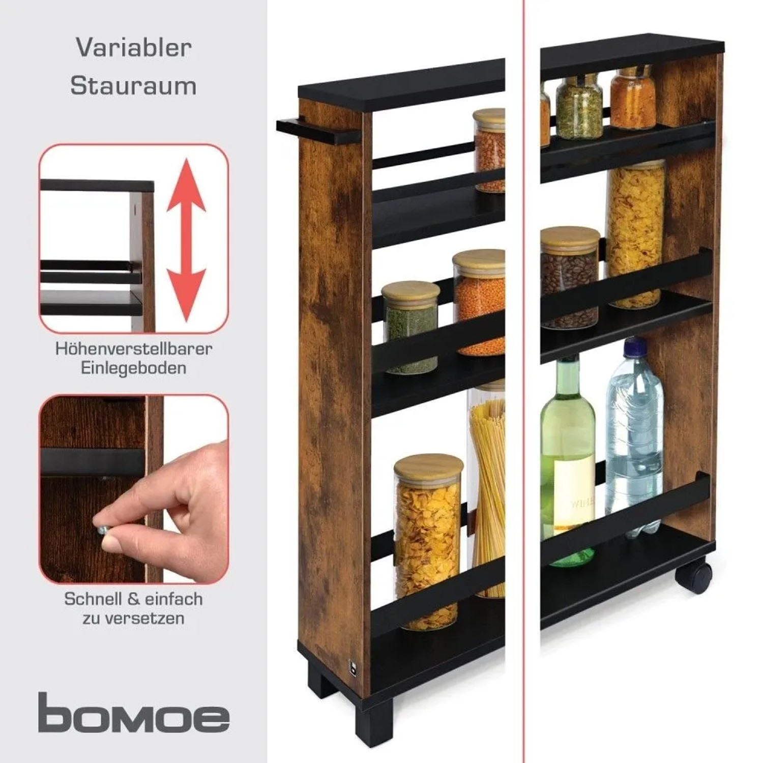 Bomoe Nischenregal 15cm Breit Hylla 79x50cm Schwarz kaufen bei OBI