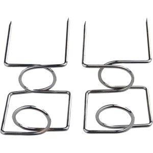 Esschert Grillspieß-Aufsatz 2er-Set aus Metall, Zubehör für Grillutensilien.
