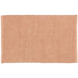 Wenko Badteppich Mona, nude, 50x80 cm, Baumwoll-Badteppich mit rutschfester Unterseite.