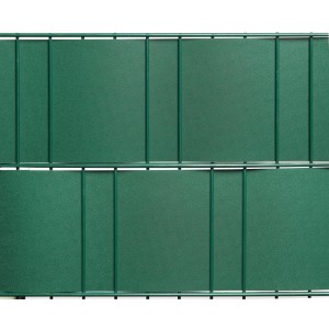 Grüne Floraworld Sichtschutzrolle aus Polypropylen für Doppelstabmattenzaun.