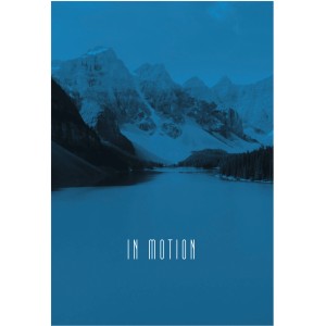 Komar Wandbild Word Lake Blue 50 x 70 cm