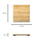 Leifheit Personenwaage Digital Style Sense Bamboo Magic aus Holz, 30x30cm, mit LED-Anzeige.