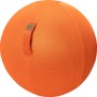 Orangefarbener Sitting Ball Hocker Mesh 150 l mit Tragegriff. Bequemer Sitzsack für Jugendzimmer.