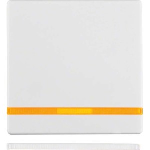 Berker Q.1 Wippe in Polarweiß Samt mit Linse für Schalter und Taster.