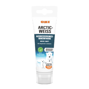 Tube OBI Arcticweiss Wandfarbe, weiße Ausbesserungsfarbe für Innen, matt, 100ml.