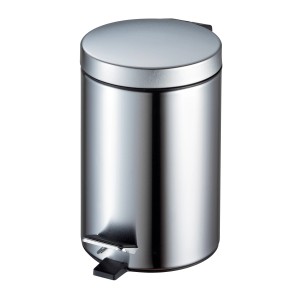 CMI Badtreteimer, 3 l, Edelstahl matt, Kosmetikeimer für das Badezimmer.