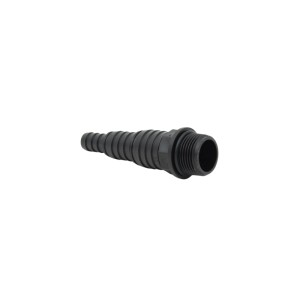 Schwarze Stufen-Schlauchtülle 26,4 mm (G 3/4) AG auf 25/19/13 mm für Regentonnen und Wasserzapfstellen.