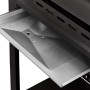 Detailaufnahme der Fettschublade des schwarzen Enders® Gasgrill San Diego Next 4.