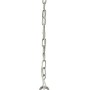 Chromfarbene Eglo Pendelleuchte Easington, Ø 50 cm im Vintage-Stil.