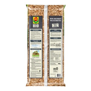 Sack Compo BIO Mini-Hochbeet Holzschnitzel, 16L, für Drainage und Belüftung im Mini-Hochbeet.