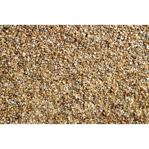 Beiger Aquarienkies (Quarzkies), Körnung 2-4 mm, ideal für Aquarien.