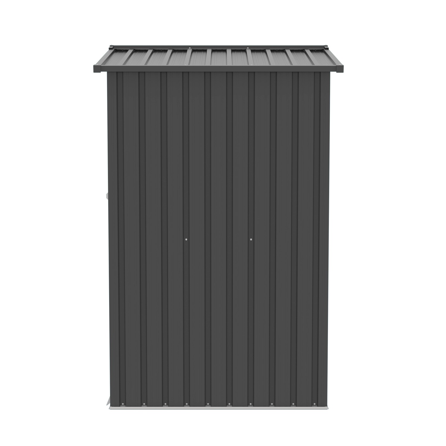 Tepro Metallgerätehaus Flex Shed Small in Anthrazit, Ansicht von vorn.