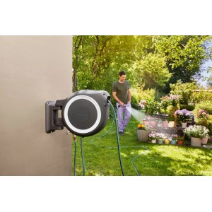 Gardena Wand-Schlauchbox RollUp M/L 25 m Gartenschlauch inkl. Reinigungsspritze