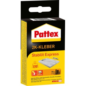 Pattex 2K-Kleber Stabilit Express, 30g Packung, ideal für schnelle und starke Verbindungen.