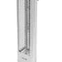 Silberner Vasner Infrarot-Standheizstrahler HeatTower 2500 W für Terrasse und Garten.