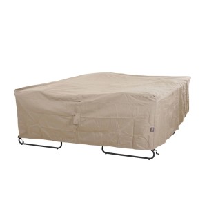 Beige Schutzhülle für ein Lounge-Set von Siena Garden, 270x210x70 cm.