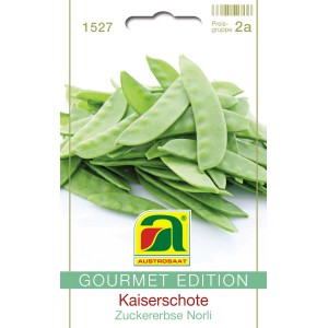 Packung Austrosaat Gourmet Edition Kaiserschote Zuckererbse Norli Gemüsesamen.