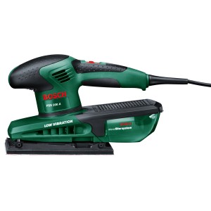 Bosch Schwingschleifer PSS 200 A mit Microfilter-System im grünen Design.