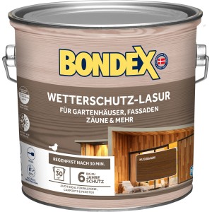 Bondex Wetterschutz-Lasur Nussbaum 2,5 l