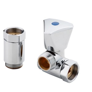 Kirchhoff GA-Ventil rechts, verchromt, mit Ausgleich für Wandarmatur, 13 mm (1/2 Zoll).