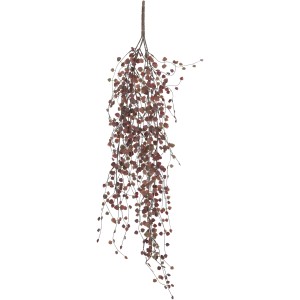 Hängende Kunstpflanze Peperomia in Bordeauxrot, 80cm, für eine lebendige Dekoration.