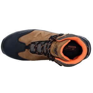 New Balance Allsite S3 Sicherheitsstiefel in Braun-Schwarz, Größe 45, für den optimalen Schutz bei der Arbeit.