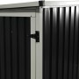 Detailansicht der Westmann Fahrradgarage in Anthrazit mit Flügeltüren.