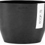 Ecopots Stockholm Blumentopf, dunkelgrau, 16 cm, ideal für Innen- & Außenbereich.