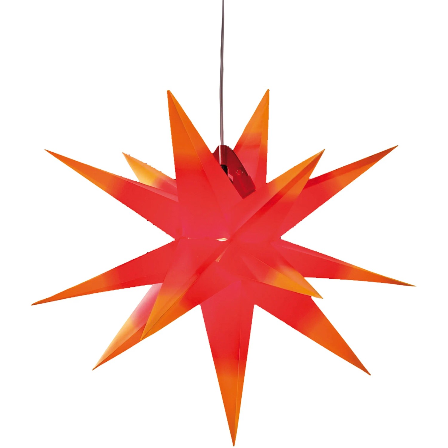 Star-Max LED Stern 35 Cm – Batteriebetrieben, Mit Timer, Für Innen & Außen, Warmweiß