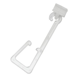 Transparenter Schöner Wohnen Haken Leon für Stoffösen mit Gleiter, 8 Stück für Gardinen und Vorhänge.