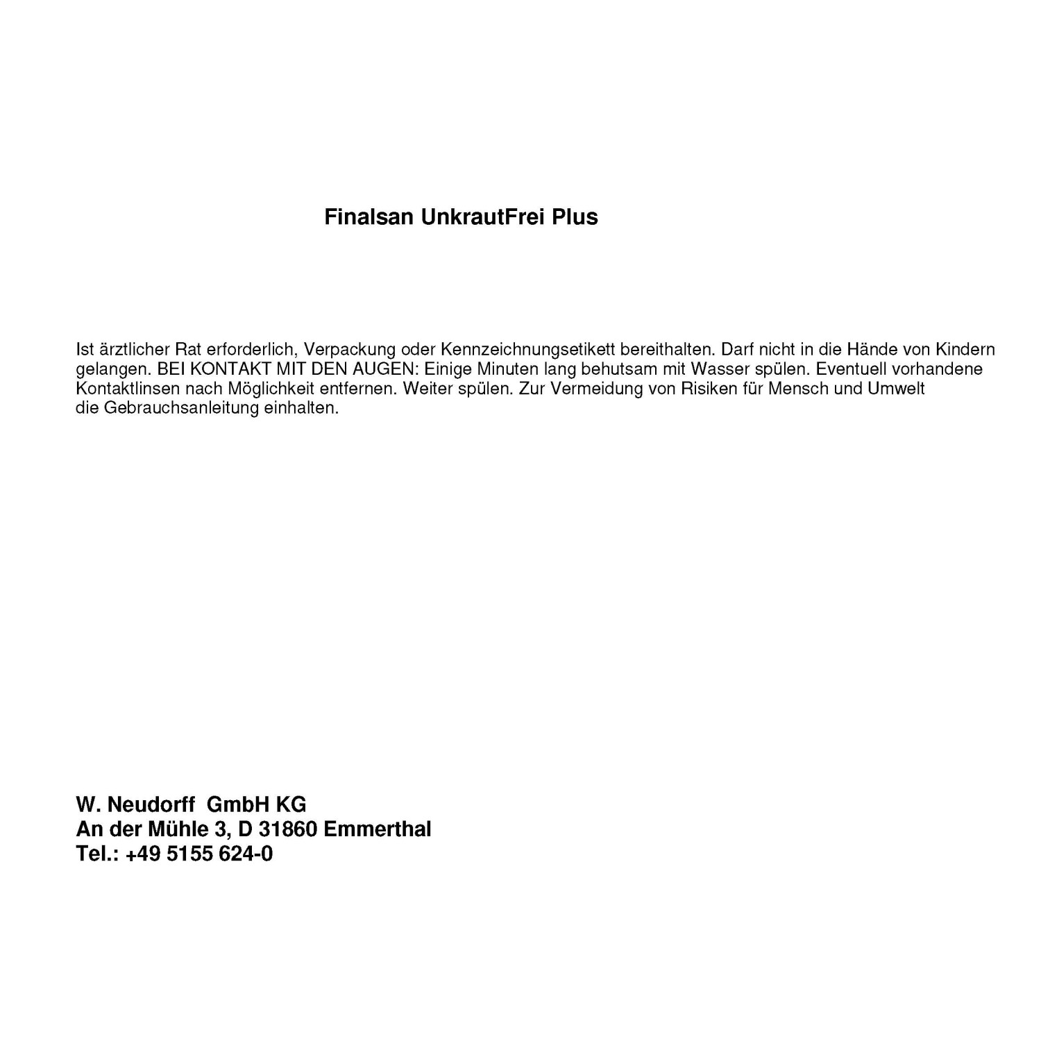 Neudorff Finalsan Unkraut-Frei Plus 2 l kaufen bei OBI