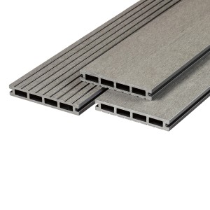 Terrassendiele WPC Hellgrau 2,1 cm x 14,5 cm x 300 cm