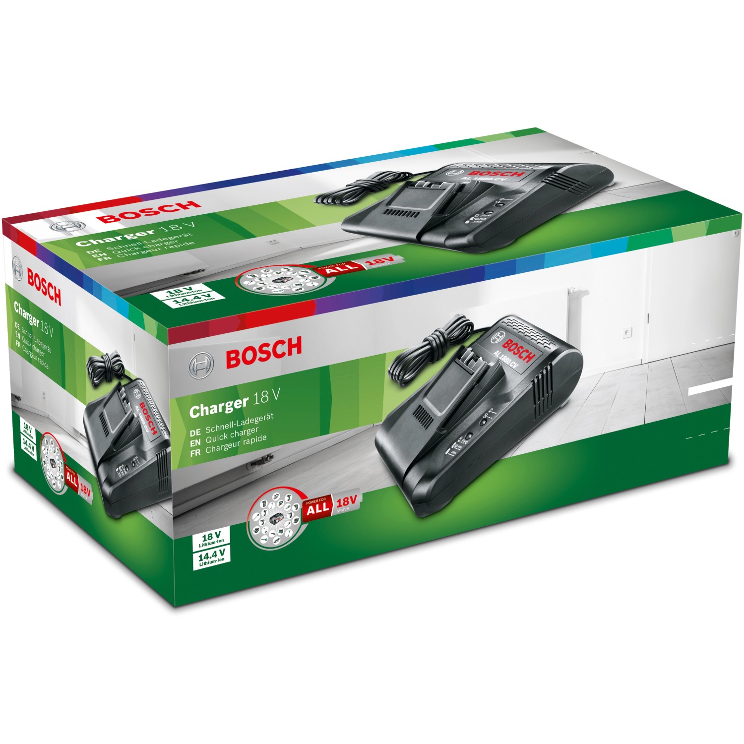 Bosch AL 1880 CV Akku-Ladegerät in Originalverpackung.