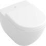 Villeroy & Boch Wand-WC Subway, Flachspüler in Alpinweiß, wandhängend.