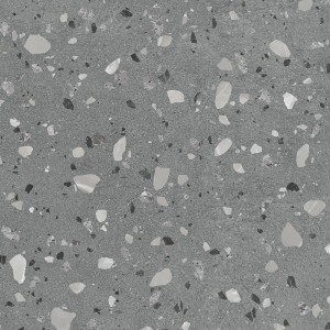 Matte, graue Feinsteinzeug Bodenfliese Materia 59,7x59,7 cm mit Steinoptik für Innenräume.