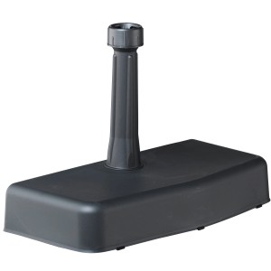 Anthrazitfarbener Schirmständer Fremont, 20 kg, für Balkonschirme bis Ø 200 cm.
