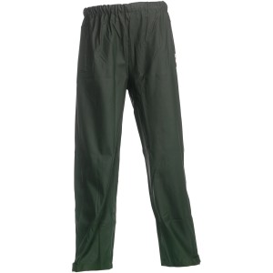 Herock Regenhose Pontus Blister Oliv, Größe L. Wasserdichte Arbeitskleidung mit elastischem Bund.