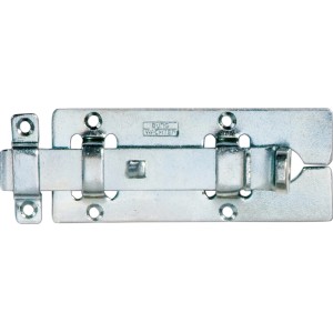 Burg Wächter Schloss-Riegel SR80, verzinkter Riegel für Türen und Tore.