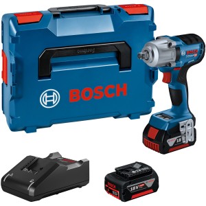 Bosch GDS 18 V-450 PC Akku-Drehschlagschrauber Set mit Akkus, Ladegerät und L-Boxx.