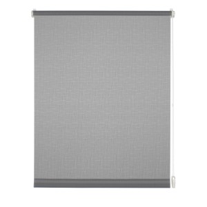Gardinia EasyFix Rollo Uni, 120x150 cm, hellgrau strukturiert, zur einfachen Montage ohne Bohren.