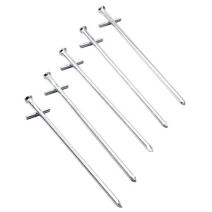 5er Set Felsbodenheringe, 23 cm, aus verzinktem Stahl für Camping & Outdoor.