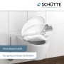 Schütte WC-Sitz Family White mit Absenkautomatik und Kindersitz auf einem weißen Hänge-WC.