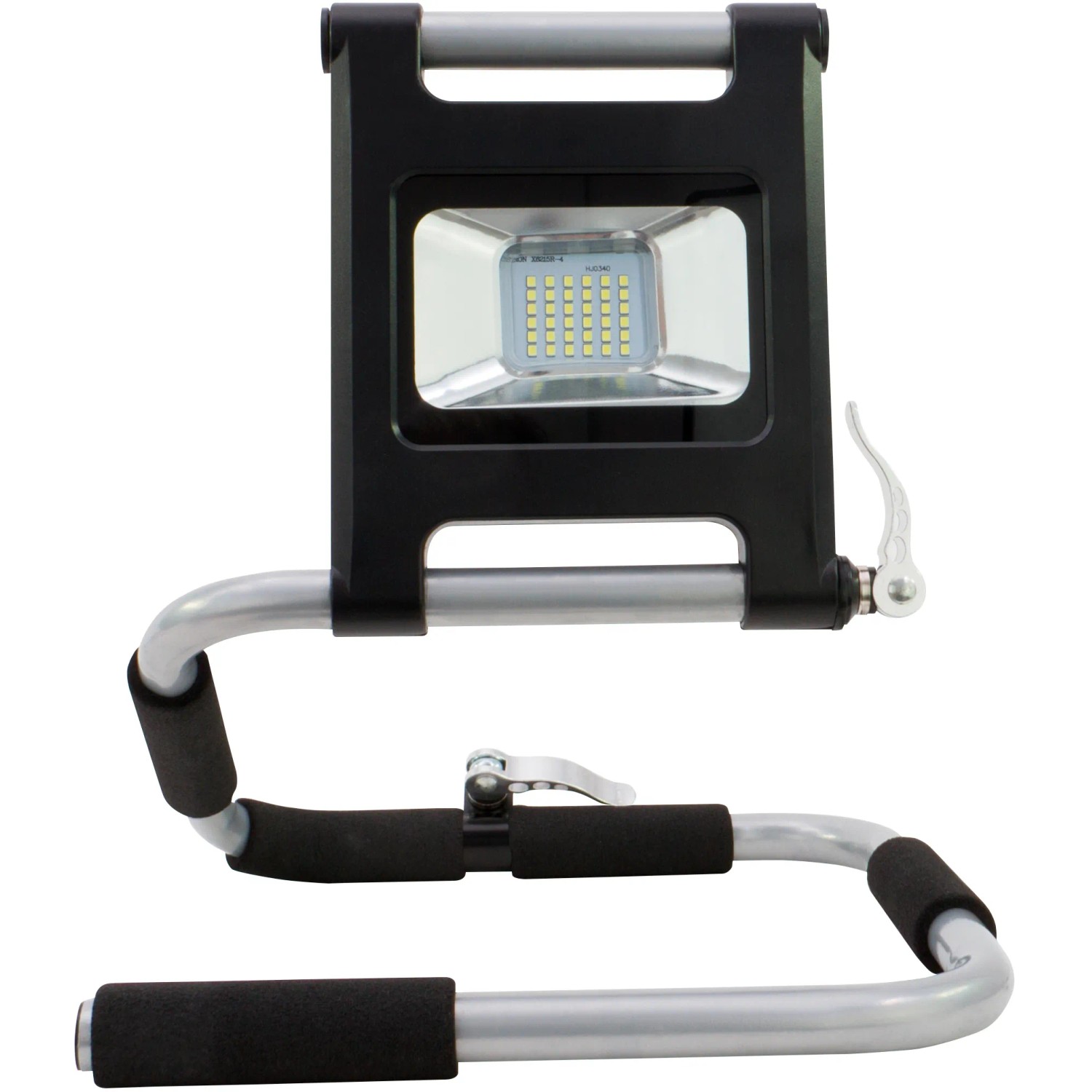 REV Ritter Akku-LED-Arbeitsleuchte Flex, 18W, Schwarz-Silber, flexibler Baustrahler mit Akku.