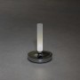 Konstsmide LED Akku-Vase Biarritz, silber, Ø 13,5 cm, 20,5 cm hoch, für Innen & Außen.