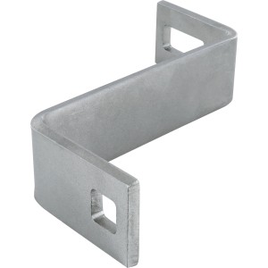 Detailaufnahme: Schwaiger Ziegelhaken aus Metall für die Montage von PV-Modulen auf dem Dach.